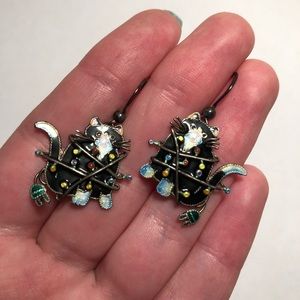 Holiday Cat Earrings